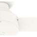 Matte White Ceiling Fan with Remote, Ceiling Hugger Ceiling Fans-10-ErisView