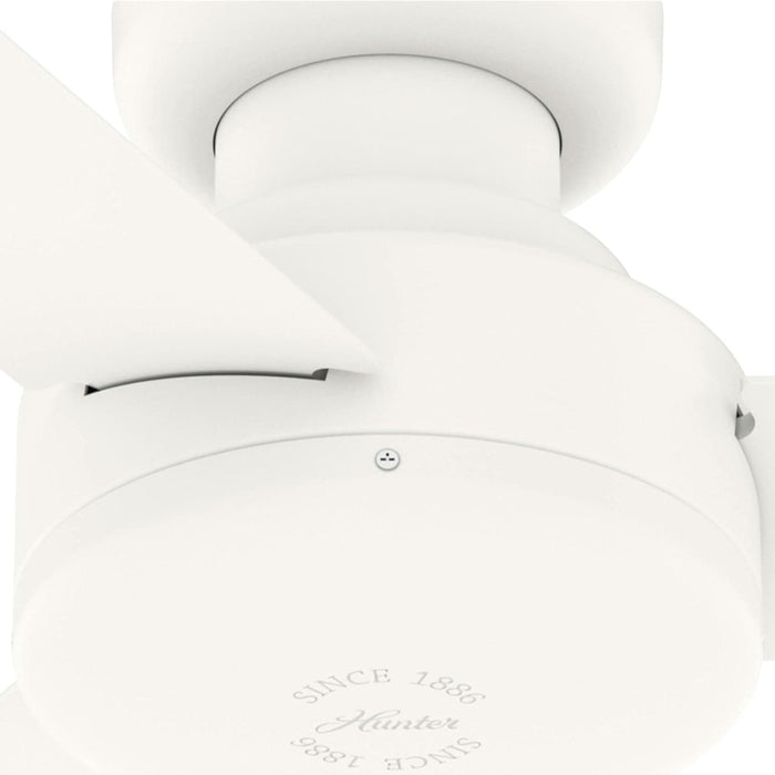 Matte White Ceiling Fan with Remote, Ceiling Hugger Ceiling Fans-11-ErisView
