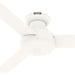 Matte White Ceiling Fan with Remote, Ceiling Hugger Ceiling Fans-12-ErisView