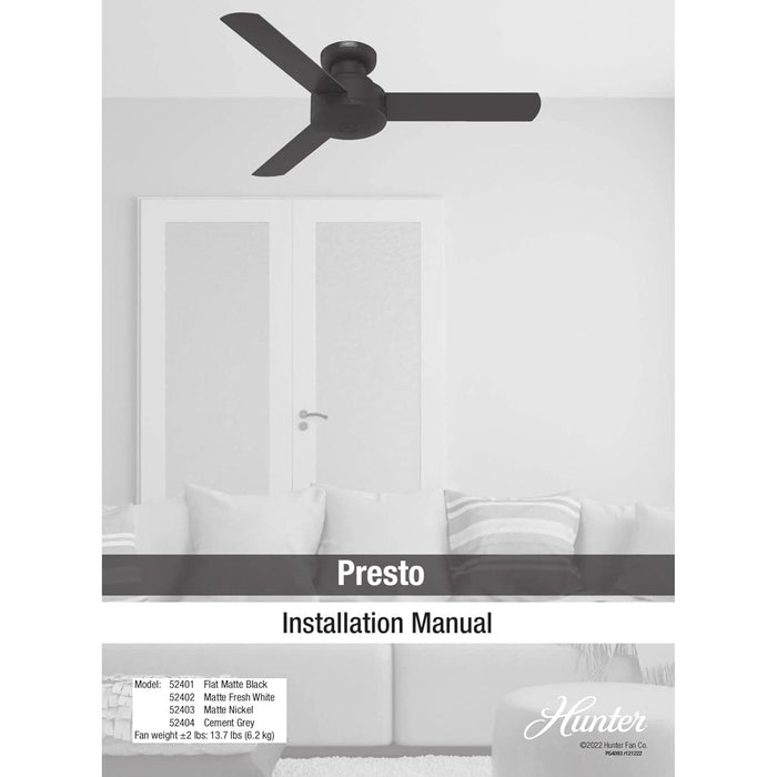 Matte White Ceiling Fan with Remote, Ceiling Hugger Ceiling Fans-15-ErisView