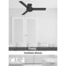 Matte White Ceiling Fan with Remote, Ceiling Hugger Ceiling Fans-15-ErisView
