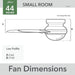 Matte White Ceiling Fan with Remote, Ceiling Hugger Ceiling Fans-6-ErisView