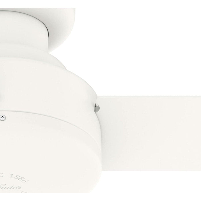 Matte White Ceiling Fan with Remote, Ceiling Hugger Ceiling Fans-8-ErisView