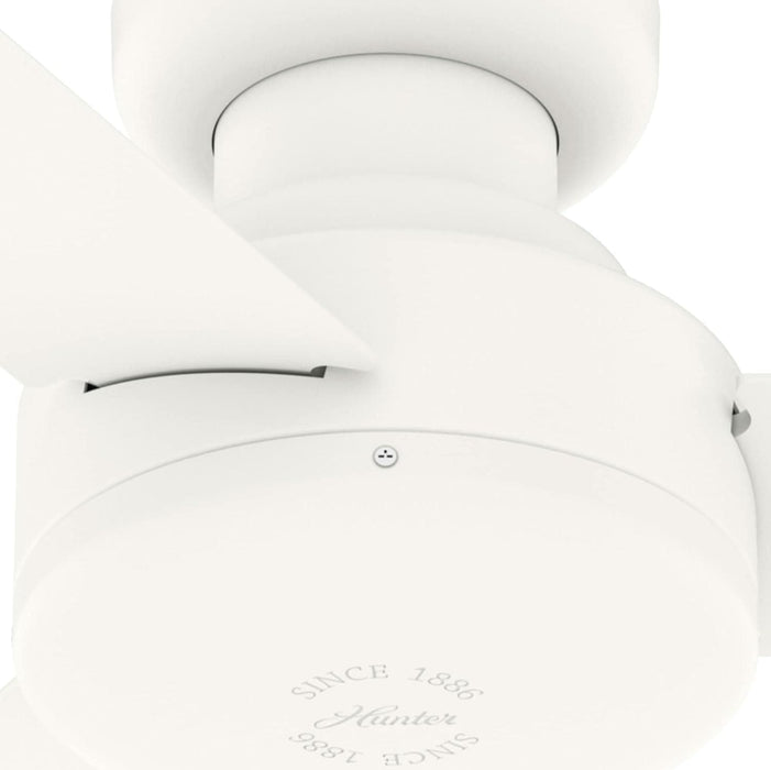 Matte White Ceiling Fan with Remote, Ceiling Hugger Ceiling Fans-9-ErisView