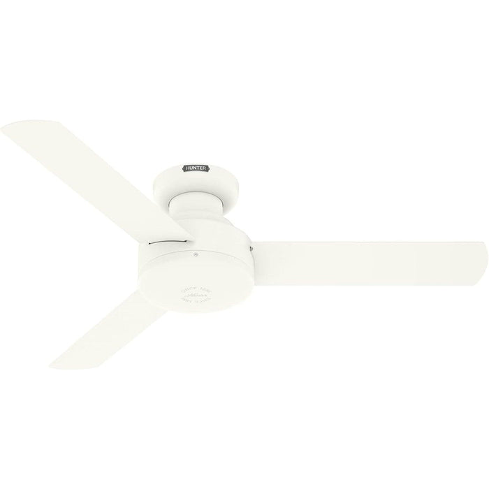Matte White Ceiling Fan with Remote, Ceiling Hugger Ceiling Fans-1-ErisView