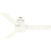 Matte White Ceiling Fan with Remote, Ceiling Hugger Ceiling Fans-1-ErisView