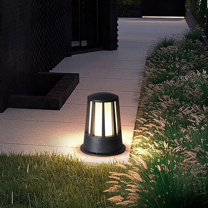 Minimalist LED Waterproof Landscape Lighting, Durable Aluminum Alloy & Glass Shade, IP54 Rated for Stylish Outdoor Home Decoration-ErisView-2