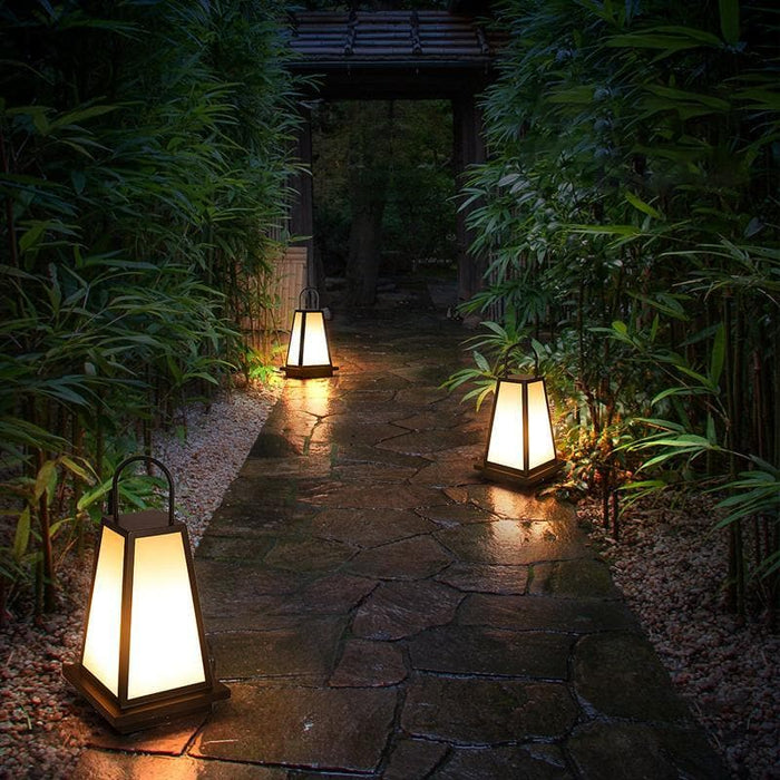 Minimalist Retro Outdoor Lantern Lights for Patio, Pathway, or Lawn, Sturdy Metal Base with Hook Design, Perfect for Enhancing Your Outdoor Space-ErisView-9