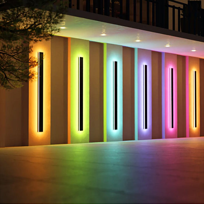 Minimalist Line Outdoor Waterproof Dust-proof LED Garden Wall Sconces