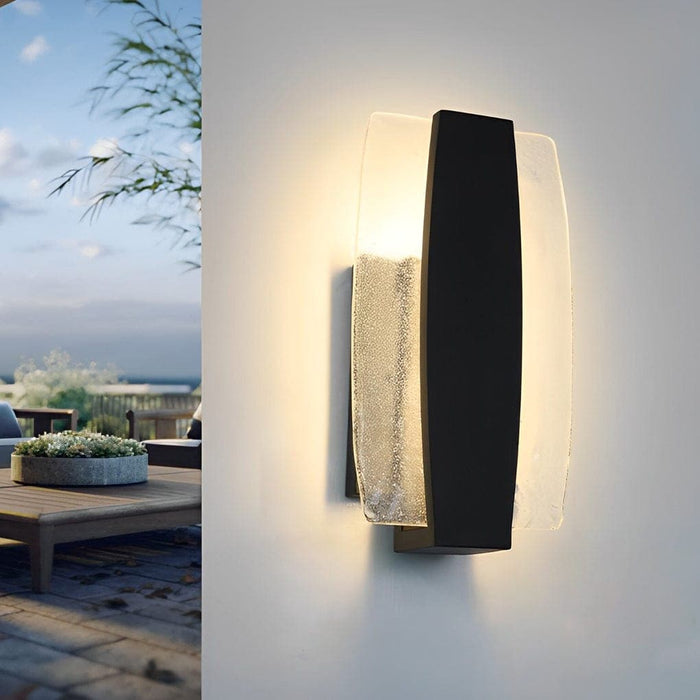Modern Aluminum Outdoor Wall Mount Lights with Handcrafted Bubble Glass Shades, Rustproof, Waterproof, Ideal for Corridors, Aisles, and Doorways-ErisView-7