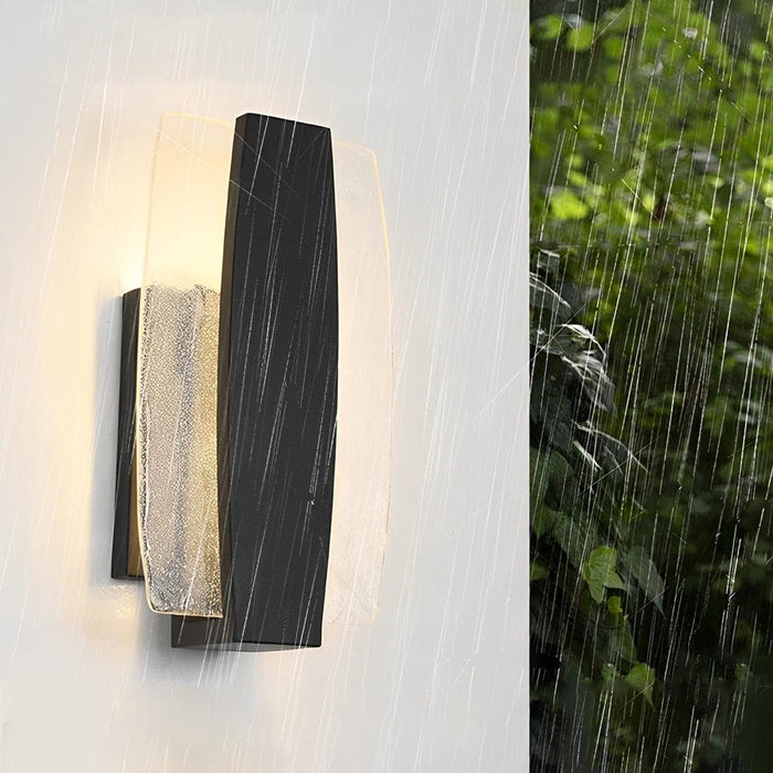 Modern Aluminum Outdoor Wall Mount Lights with Handcrafted Bubble Glass Shades, Rustproof, Waterproof, Ideal for Corridors, Aisles, and Doorways-ErisView-2