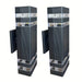 Modern Black Outdoor Wall Light, LED Up and Down Wall Lights for Aisle Balcony Courtyard Villa Corridor-ErisView