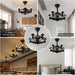 Modern Black Rustic Ceiling Fan Light Fixture, Chandelier Ceiling Fan with Lights, Farmhouse Style Ceiling Fan for Living Room Kitchen Island Bedroom-7-ErisView