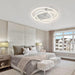 Modern Ceiling Fan with Light, Low Profile Flush Mount Dimmable Ceiling Fans with Lights and Remote-2-ErisView