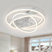 Modern Ceiling Fan with Light, Low Profile Flush Mount Dimmable Ceiling Fans with Lights and Remote-1-ErisView
