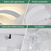 Modern Ceiling Fan with Light and Remote, Ceiling Fan on Low Ceiling with Lights, Flush Mount Fandelier Ceiling Fan for Kitchen Dining Room Living Room-4-ErisView
