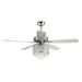 Modern Chrome 52 in. Downrod Mount Crystal Ceiling Fan with Light Kit Remote Control-ErisView