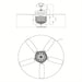 Modern Chrome 52 in. Downrod Mount Crystal Ceiling Fan with Light Kit Remote Control-ErisView