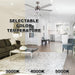 Modern Cylinder Fan with Silver Walnut Reversible Blades, 5 Blade Ceiling Fan, Brushed Nickel Ceiling Fan-6-ErisView