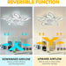 Modern Dimmable LED Ceiling Fan Light with Remote Control for Living Room Dining Room Office Bedroom-ErisView