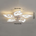 Modern Flower-Shaped LED Ceiling Fan Light with Remote, Dimmable Ceiling Fan Lamp for Bedroom Dining Room Kitchen Study Living Room-ErisView