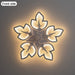 Modern Flower-Shaped LED Ceiling Fan Light with Remote, Dimmable Ceiling Fan Lamp for Living Room Bedroom Home Office Kitchen-ErisView