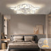 Modern Flower-Shaped LED Ceiling Fan Light with Remote, Dimmable Ceiling Fan Lamp for Living Room Bedroom Home Office Kitchen-ErisView