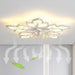Modern Flower-Shaped LED Ceiling Fan Light with Remote, Dimmable Ceiling Fan Lamp for Living Room Bedroom Home Office Kitchen-ErisView