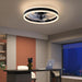 Modern Flush Mount Low Profile Ceiling Fan with Light and Remote, Dimmable LED Ceiling Fan for Bedroom Living Room Dining Room-8-ErisView