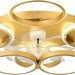 Modern Gold Low Profile Ceiling Fan with Light, Smart Flush Mount Chandelier Fan Light-7-ErisView