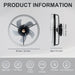 Modern LED Ceiling Fan with App Remote Control, Bladeless Ceiling Fan for Bedroom Living Room-ErisView