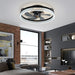 Modern LED Ceiling Fan with App Remote Control, Bladeless Ceiling Fan for Bedroom Living Room-ErisView