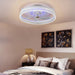 Modern LED Ceiling Fan with App Remote Control, Bladeless Ceiling Fan for Bedroom Living Room-ErisView