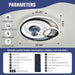 Modern LED Ceiling Fan with Lights, Small Low Profile Flush Mount Ceiling Fan with Remote and Smart APP Control for Bedroom Kitchen Dining Room-2-ErisView