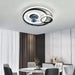 Modern LED Ceiling Fan with Lights, Small Low Profile Flush Mount Ceiling Fan with Remote and Smart APP Control for Bedroom Kitchen Dining Room-9-ErisView