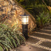 Modern Minimalist Aluminum and Glass Post Lamp for Yard, Patio, Garden, Outdoor Lantern for Driveway, Doorway, and Entrance Lighting-ErisView-6