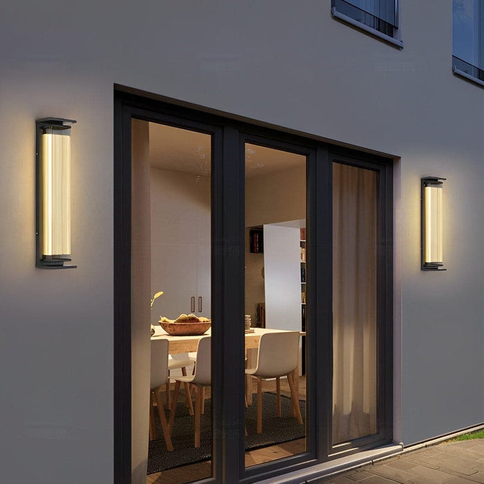 Modern Minimalist Outdoor Wall Lights, Durable Stainless Steel, Rustproof, High Brightness LED with Wide Lighting Range for Decoration & Illumination-ErisView-4