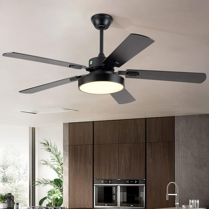 Modern Remote Control Ceiling Fan with Light, Rustic Chandelier Fan with Light, Smart Bedroom Living Room Ceiling Fan with Light, Kitchen Ceiling Fans-2-ErisView