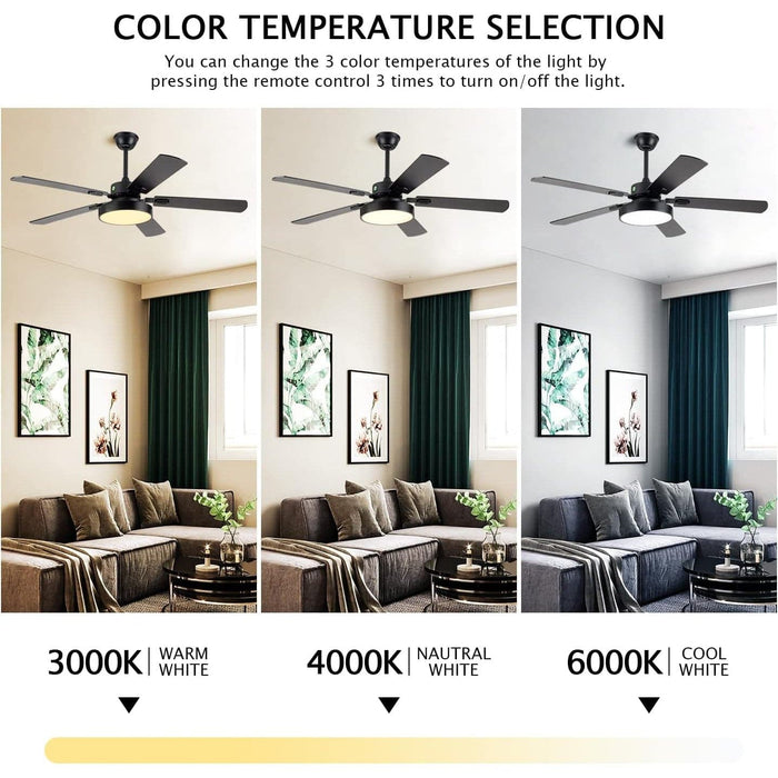 Modern Remote Control Ceiling Fan with Light, Rustic Chandelier Fan with Light, Smart Bedroom Living Room Ceiling Fan with Light, Kitchen Ceiling Fans-5-ErisView
