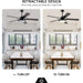 Modern Remote Control Ceiling Fan with Light, Rustic Chandelier Fan with Light, Smart Bedroom Living Room Ceiling Fan with Light, Kitchen Ceiling Fans-6-ErisView