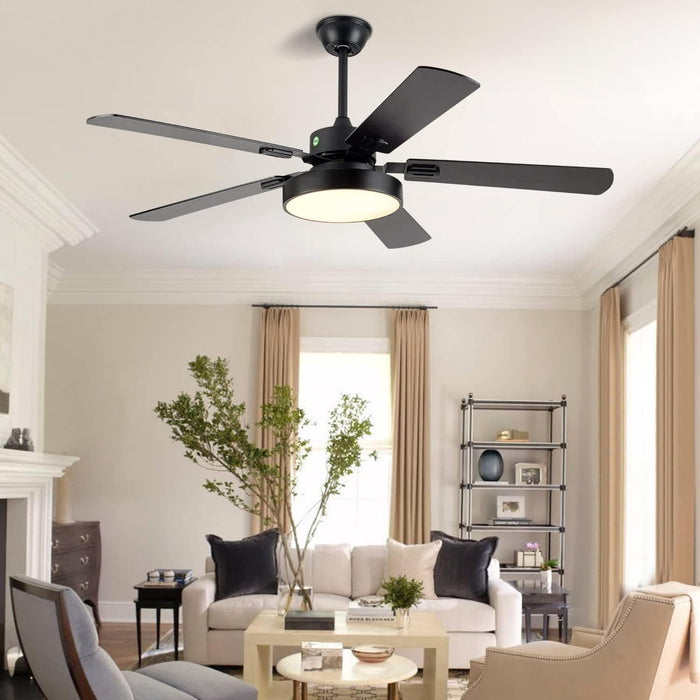 Modern Remote Control Ceiling Fan with Light, Rustic Chandelier Fan with Light, Smart Bedroom Living Room Ceiling Fan with Light, Kitchen Ceiling Fans-7-ErisView