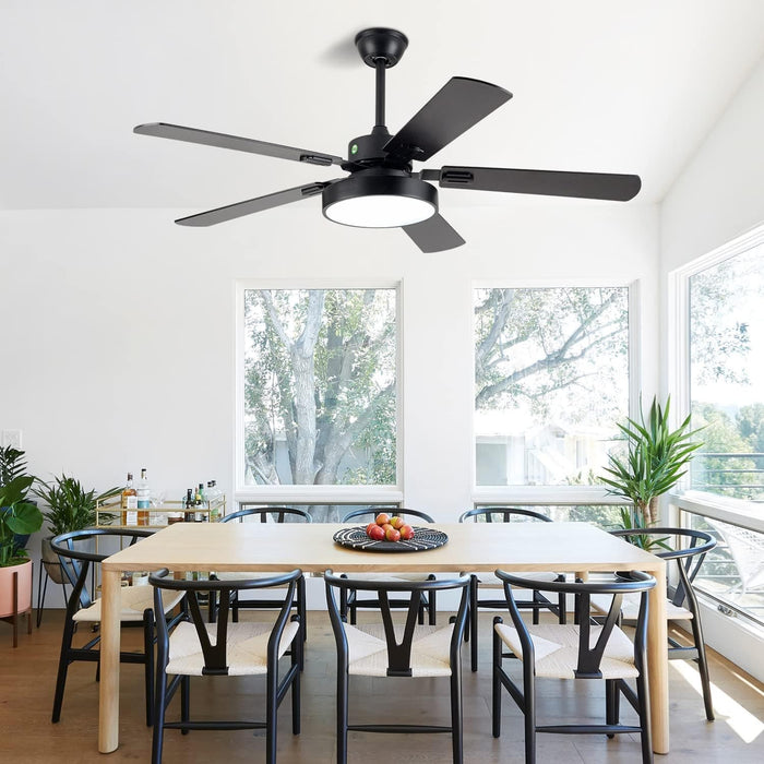 Modern Remote Control Ceiling Fan with Light, Rustic Chandelier Fan with Light, Smart Bedroom Living Room Ceiling Fan with Light, Kitchen Ceiling Fans-8-ErisView