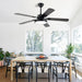 Modern Remote Control Ceiling Fan with Light, Rustic Chandelier Fan with Light, Smart Bedroom Living Room Ceiling Fan with Light, Kitchen Ceiling Fans-8-ErisView