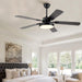 Modern Remote Control Ceiling Fan with Light, Rustic Chandelier Fan with Light, Smart Bedroom Living Room Ceiling Fan with Light, Kitchen Ceiling Fans-9-ErisView