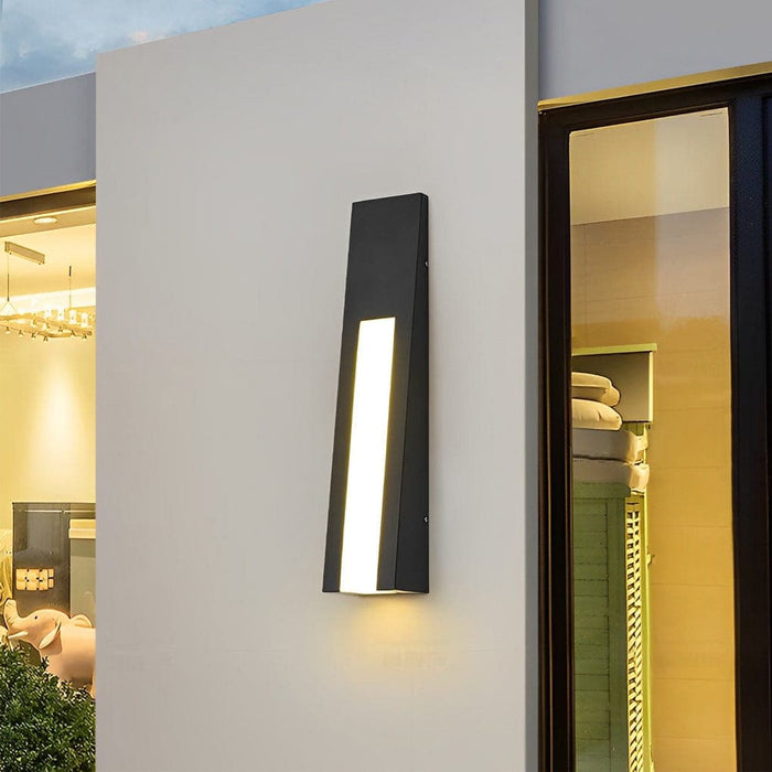 Modern Stainless Steel Waterproof Outdoor Wall Light with High Brightness LED, Matte Black Finish, Acrylic Lampshade for Durable and Stylish Exterior Decor-ErisView-1