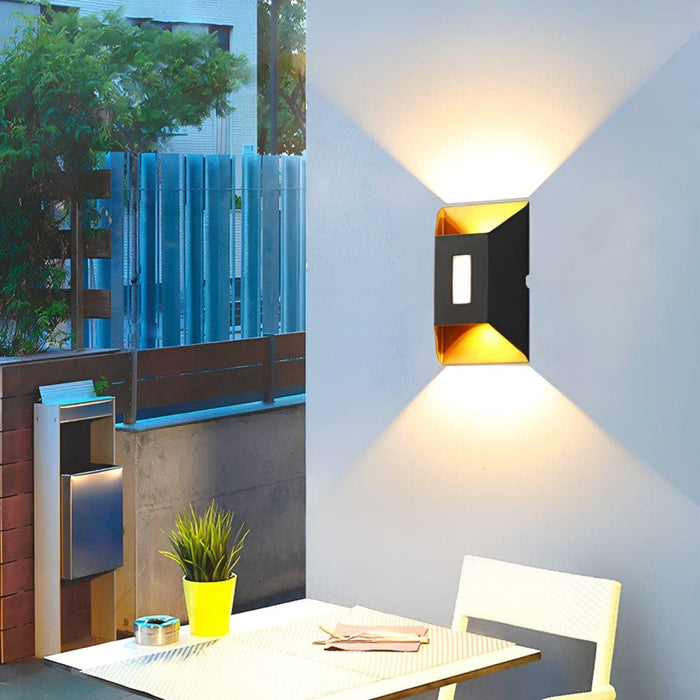 Modern Up and Down Outdoor Wall Light, Durable Metal Sconce with High Brightness LED, Available in 2 Styles and Colors for Living Room, Courtyard, Balcony-ErisView-10