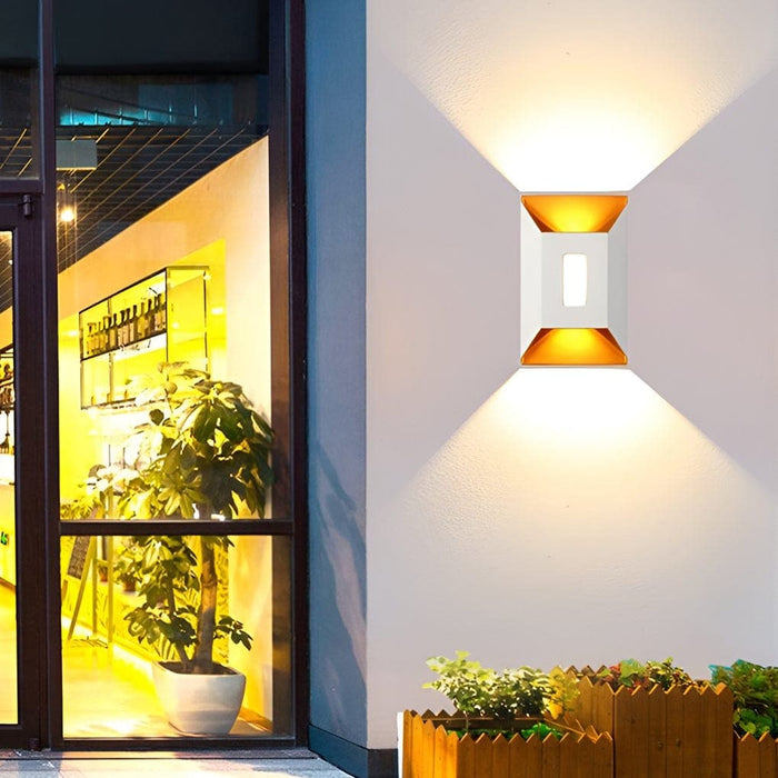 Modern Up and Down Outdoor Wall Light, Durable Metal Sconce with High Brightness LED, Available in 2 Styles and Colors for Living Room, Courtyard, Balcony-ErisView-2