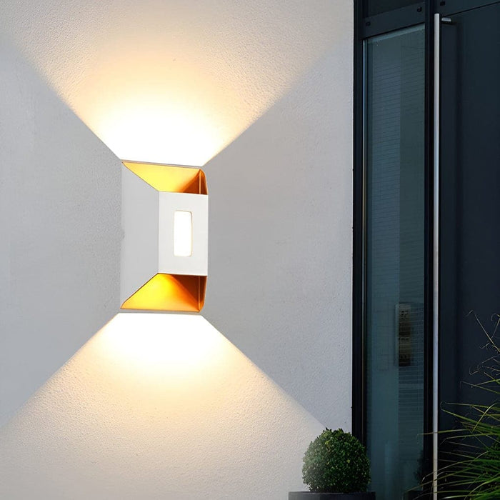 Modern Up and Down Outdoor Wall Light, Durable Metal Sconce with High Brightness LED, Available in 2 Styles and Colors for Living Room, Courtyard, Balcony-ErisView-5