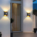 Modern Up and Down Outdoor Wall Light, Durable Metal Sconce with High Brightness LED, Available in 2 Styles and Colors for Living Room, Courtyard, Balcony-ErisView-20
