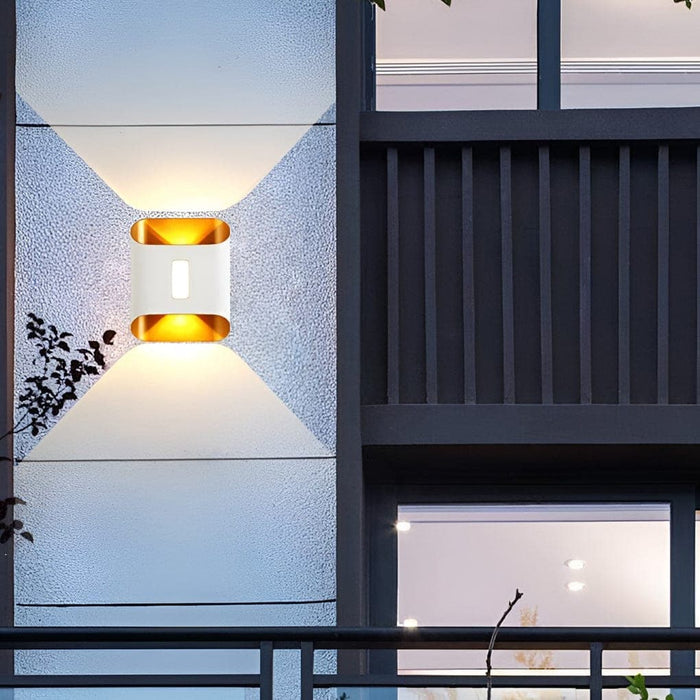 Modern Up and Down Outdoor Wall Light, Durable Metal Sconce with High Brightness LED, Available in 2 Styles and Colors for Living Room, Courtyard, Balcony-ErisView-21